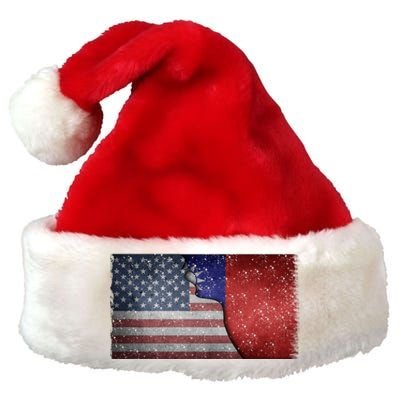 Taiwan Flag Usa Taiwanese Roots Half American Pride Taiwan Great Gift Premium Christmas Santa Hat