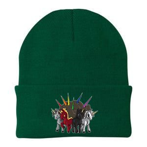 The Four Unicorns Of The Apocalypse Horsemen Parody Knit Cap Winter Beanie