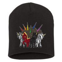 The Four Unicorns Of The Apocalypse Horsemen Parody Short Acrylic Beanie