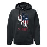 Trump Fight Usa Performance Fleece Hoodie