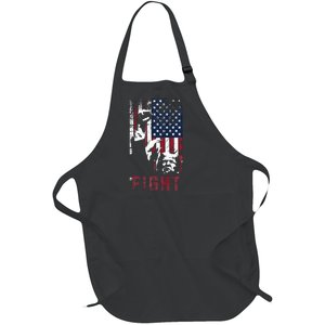 Trump Fight Usa Full-Length Apron With Pockets