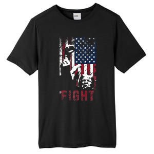 Trump Fight Usa Tall Fusion ChromaSoft Performance T-Shirt