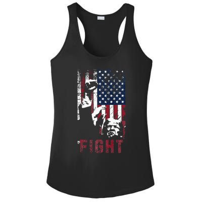 Trump Fight Usa Ladies PosiCharge Competitor Racerback Tank