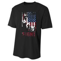 Trump Fight Usa Performance Sprint T-Shirt