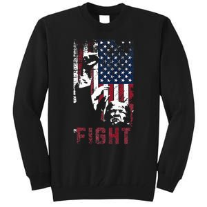 Trump Fight Usa Tall Sweatshirt