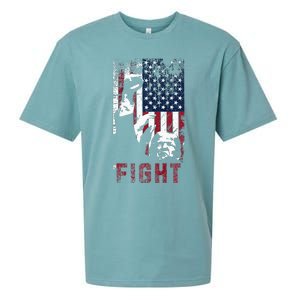 Trump Fight Usa Sueded Cloud Jersey T-Shirt