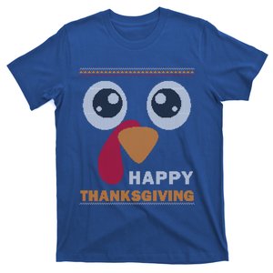 Turkey Face Ugly Thanksgiving Like Gift T-Shirt