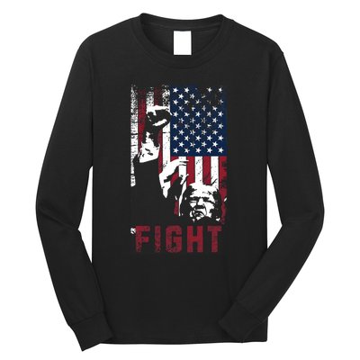 Trump Fight Usa Long Sleeve Shirt