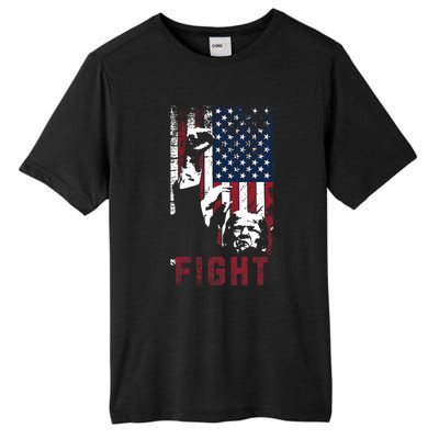 Trump Fight Usa Tall Fusion ChromaSoft Performance T-Shirt