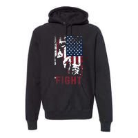 Trump Fight Usa Premium Hoodie