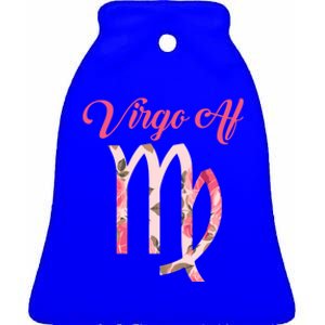 Th Floral Virgo Af Costume Virgo Zodiac Birthday Gift Gift Ceramic Bell Ornament