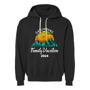 Tennessee Family Vacation Road Trip 2024 Mountain Gatlinburg Garment-Dyed Fleece Hoodie