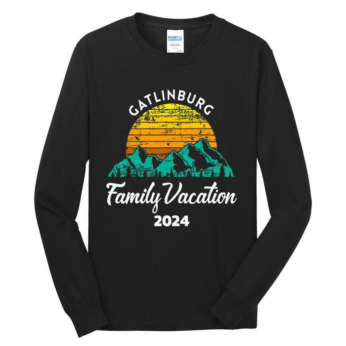 Tennessee Family Vacation Road Trip 2024 Mountain Gatlinburg Tall Long Sleeve T-Shirt