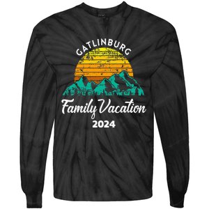 Tennessee Family Vacation Road Trip 2024 Mountain Gatlinburg Tie-Dye Long Sleeve Shirt