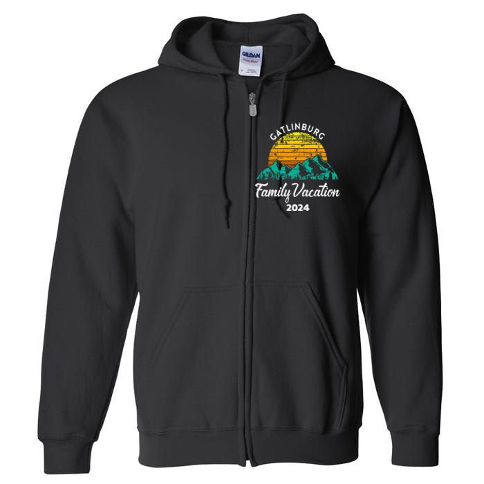 Tennessee Family Vacation Road Trip 2024 Mountain Gatlinburg Full Zip Hoodie