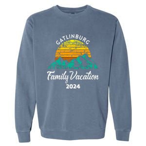 Tennessee Family Vacation Road Trip 2024 Mountain Gatlinburg Garment-Dyed Sweatshirt