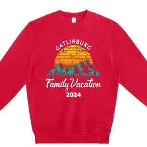 Tennessee Family Vacation Road Trip 2024 Mountain Gatlinburg Premium Crewneck Sweatshirt