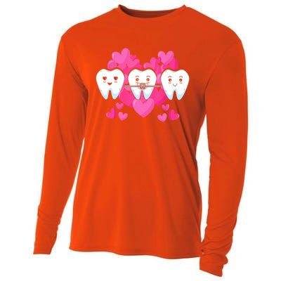 Tooth Fairy Valentines Day Dentist Dear Dental Assistant Cute Gift Cooling Performance Long Sleeve Crew