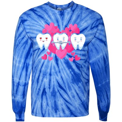 Tooth Fairy Valentines Day Dentist Dear Dental Assistant Cute Gift Tie-Dye Long Sleeve Shirt