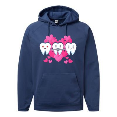 Tooth Fairy Valentines Day Dentist Dear Dental Assistant Cute Gift Performance Fleece Hoodie