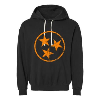 Tennessee Flag Vintage Grunge Distressed Graphic Garment-Dyed Fleece Hoodie