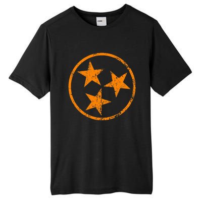 Tennessee Flag Vintage Grunge Distressed Graphic Tall Fusion ChromaSoft Performance T-Shirt