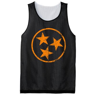 Tennessee Flag Vintage Grunge Distressed Graphic Mesh Reversible Basketball Jersey Tank