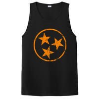 Tennessee Flag Vintage Grunge Distressed Graphic PosiCharge Competitor Tank