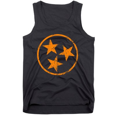 Tennessee Flag Vintage Grunge Distressed Graphic Tank Top