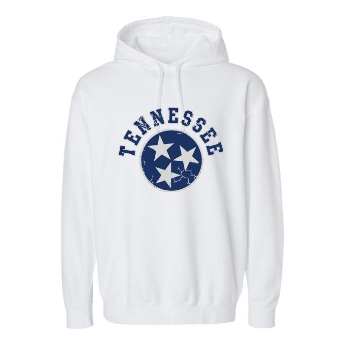 Tennessee Flag Vintage Fade Garment-Dyed Fleece Hoodie