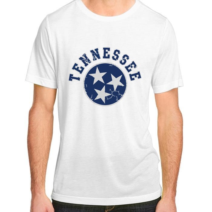 Tennessee Flag Vintage Fade Adult ChromaSoft Performance T-Shirt