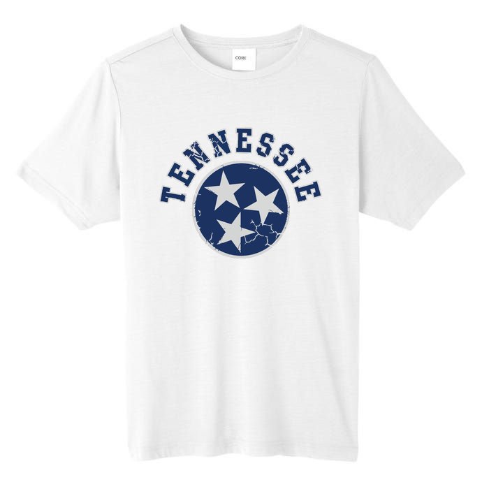 Tennessee Flag Vintage Fade Tall Fusion ChromaSoft Performance T-Shirt