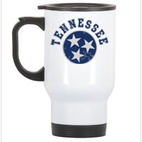 Tennessee Flag Vintage Fade Stainless Steel Travel Mug