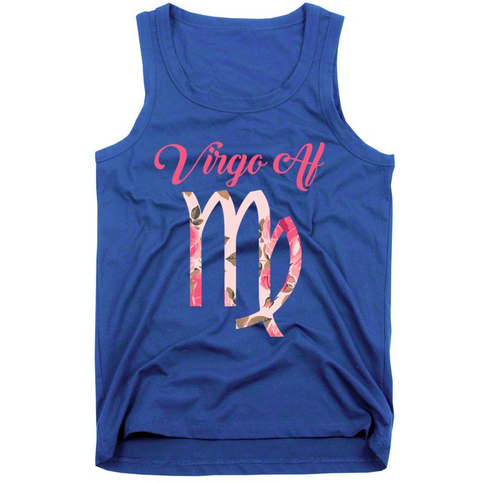 Th Floral Virgo Af Costume Virgo Zodiac Birthday Gift Meaningful Gift Tank Top