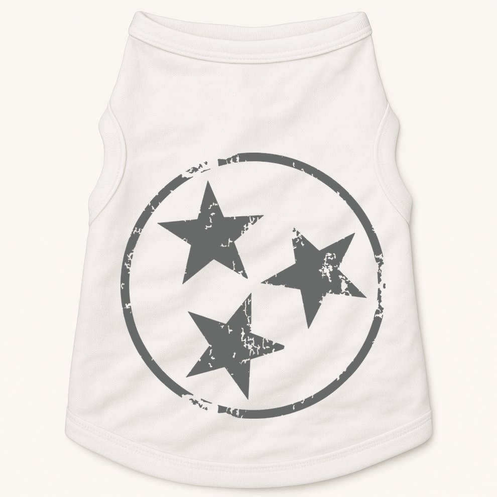 Tennessee Flag Vintage Grunge Distressed Graphic Doggie Tank