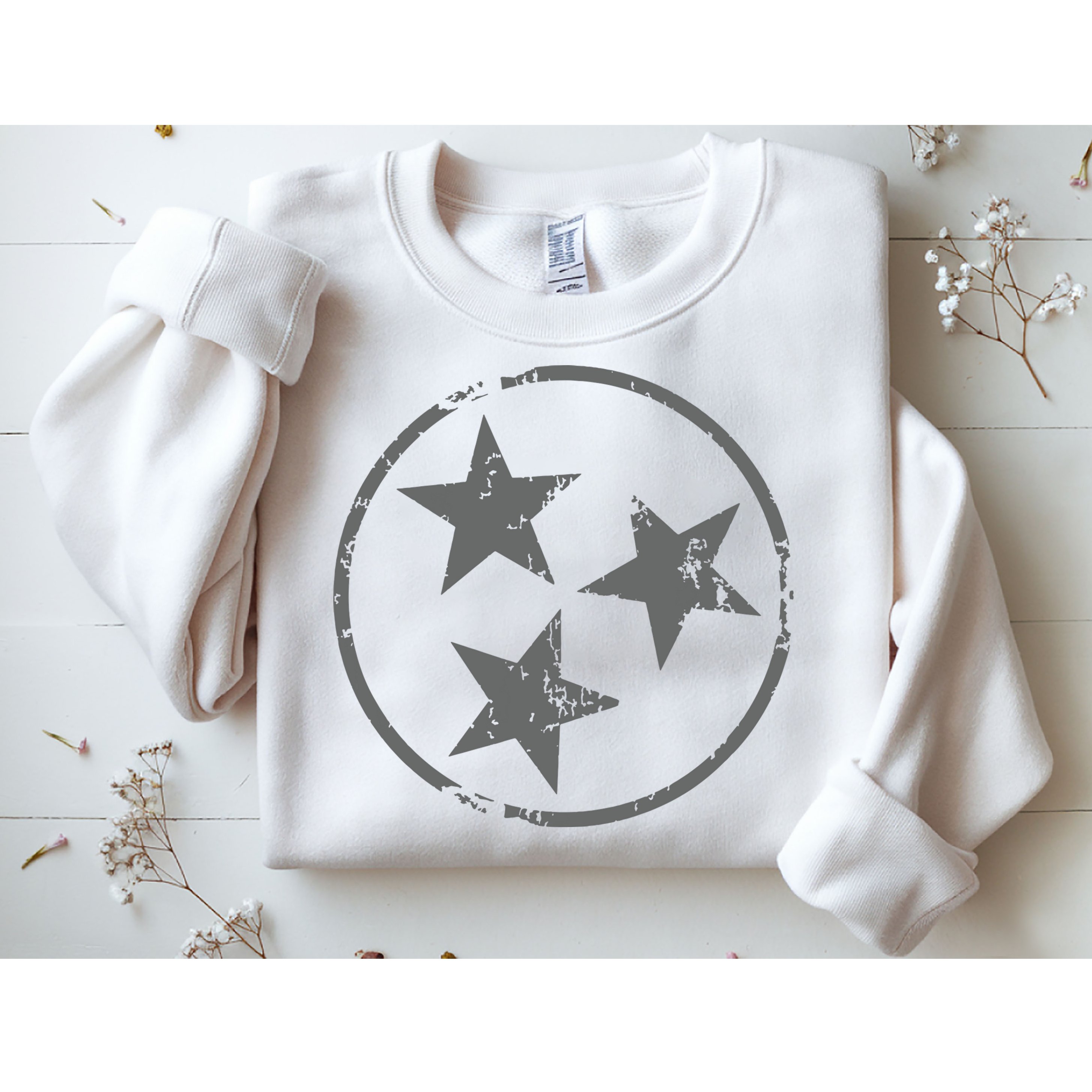 Tennessee Flag Vintage Grunge Distressed Graphic Sweatshirt