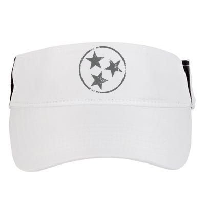 Tennessee Flag Vintage Grunge Distressed Graphic Adult Drive Performance Visor