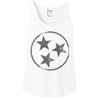 Tennessee Flag Vintage Grunge Distressed Graphic Ladies Essential Tank