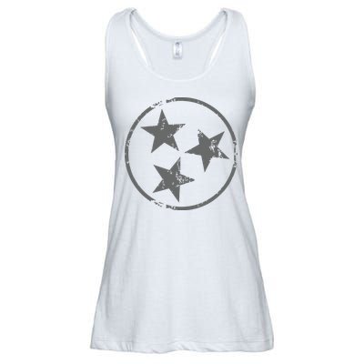 Tennessee Flag Vintage Grunge Distressed Graphic Ladies Essential Flowy Tank