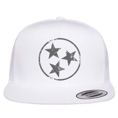Tennessee Flag Vintage Grunge Distressed Graphic Flatbill Hat