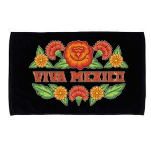 Traditional Floral Viva Mexico Microfiber Hand Towel