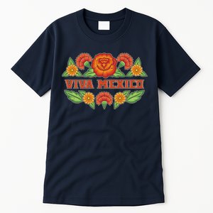 Traditional Floral Viva Mexico Tall T-Shirt