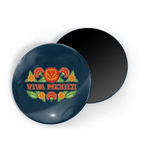 Traditional Floral Viva Mexico Magnet