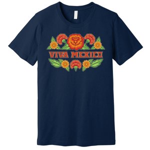 Traditional Floral Viva Mexico Premium T-Shirt