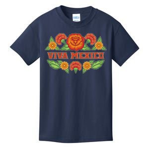 Traditional Floral Viva Mexico Kids T-Shirt