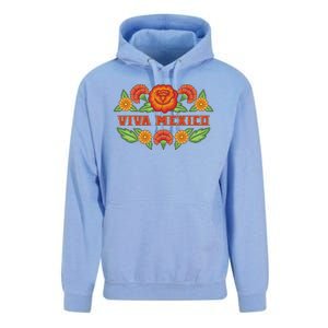 Traditional Floral Viva Mexico Unisex Surf Hoodie