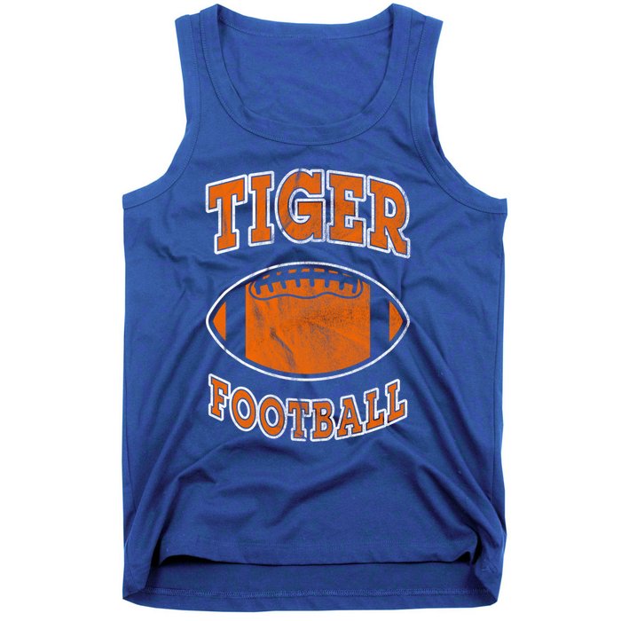 Tiger Football Vintage Distressed Great Gift Tank Top