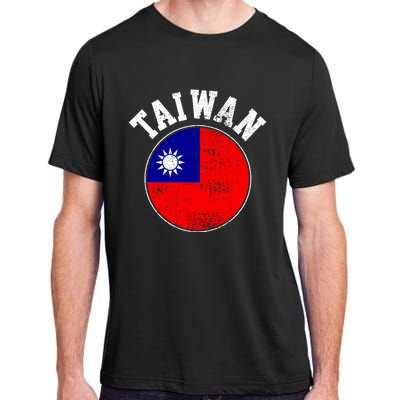 Taiwan Flag Vintage Gift Adult ChromaSoft Performance T-Shirt