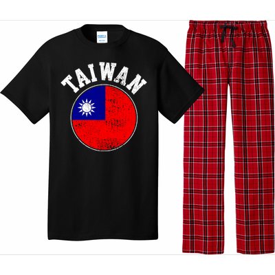 Taiwan Flag Vintage Gift Pajama Set