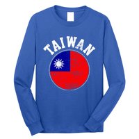 Taiwan Flag Vintage Gift Long Sleeve Shirt